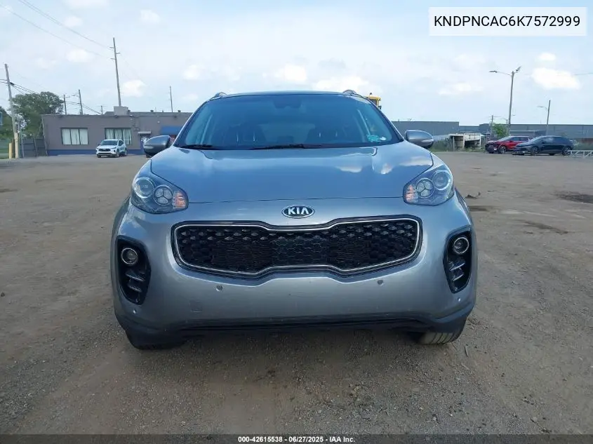 2019 Kia Sportage Ex VIN: KNDPNCAC6K7572999 Lot: 42615538