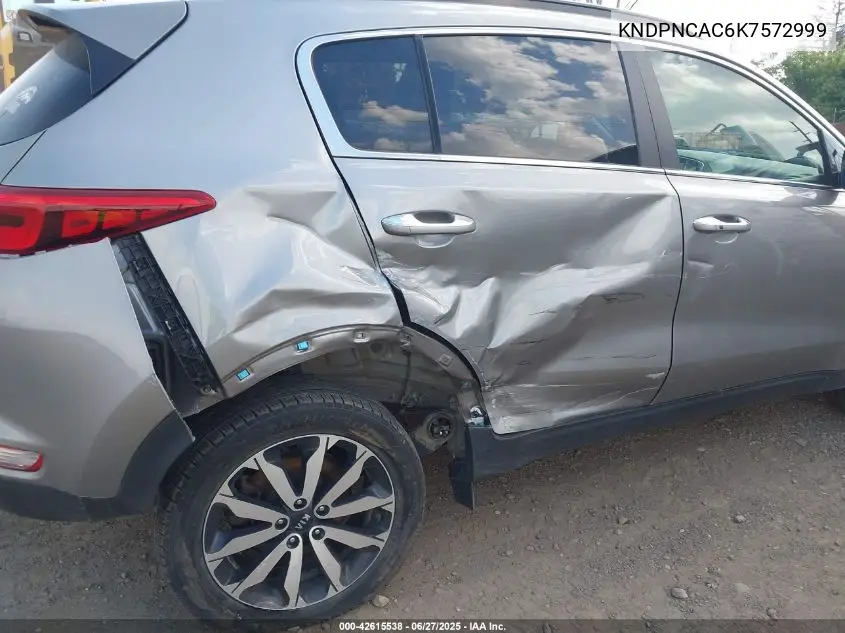 2019 Kia Sportage Ex VIN: KNDPNCAC6K7572999 Lot: 42615538