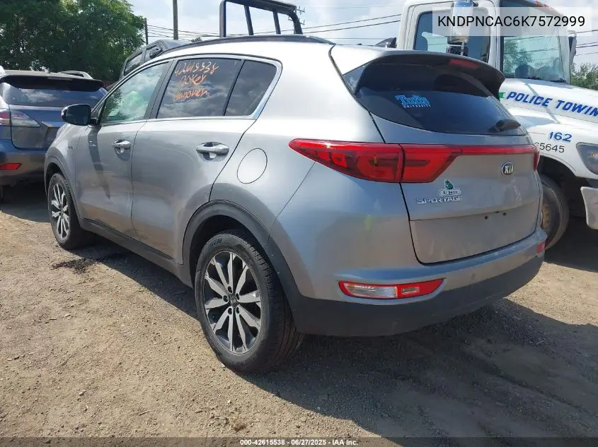 2019 Kia Sportage Ex VIN: KNDPNCAC6K7572999 Lot: 42615538