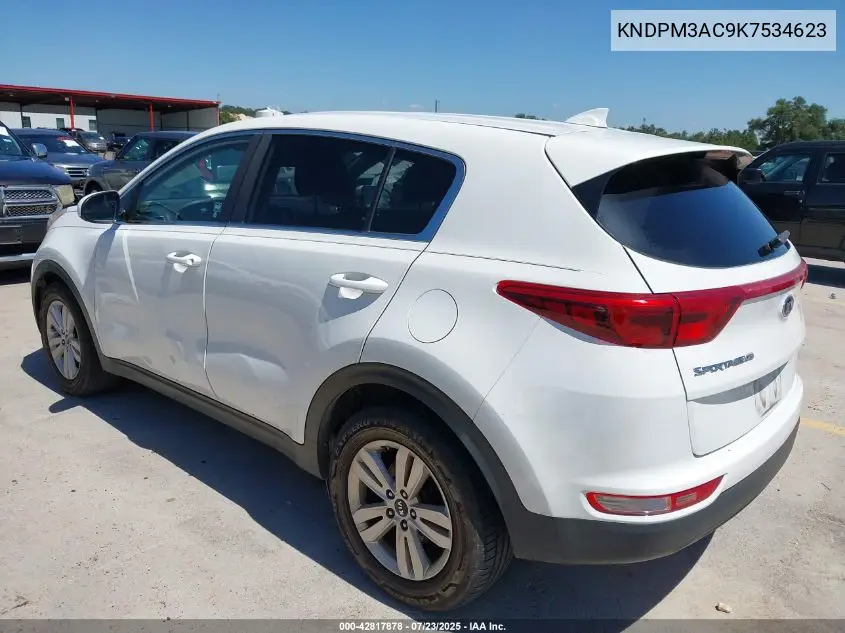 2019 Kia Sportage Lx VIN: KNDPM3AC9K7534623 Lot: 42817878
