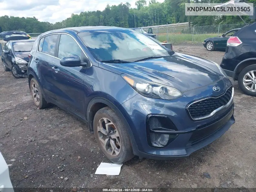 2020 Kia Sportage Lx VIN: KNDPM3AC5L7813505 Lot: 42236724