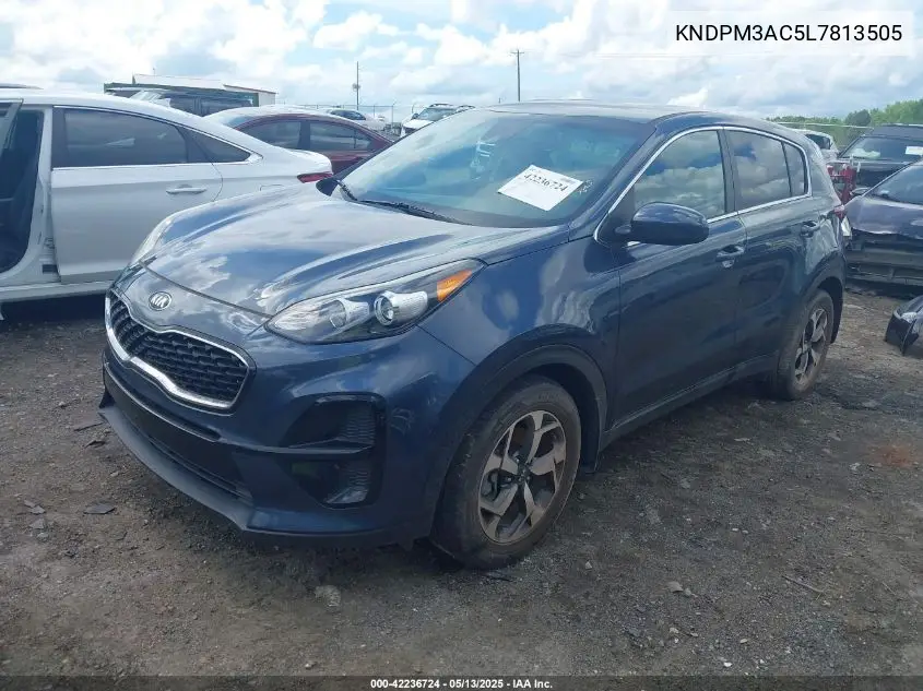 2020 Kia Sportage Lx VIN: KNDPM3AC5L7813505 Lot: 42236724