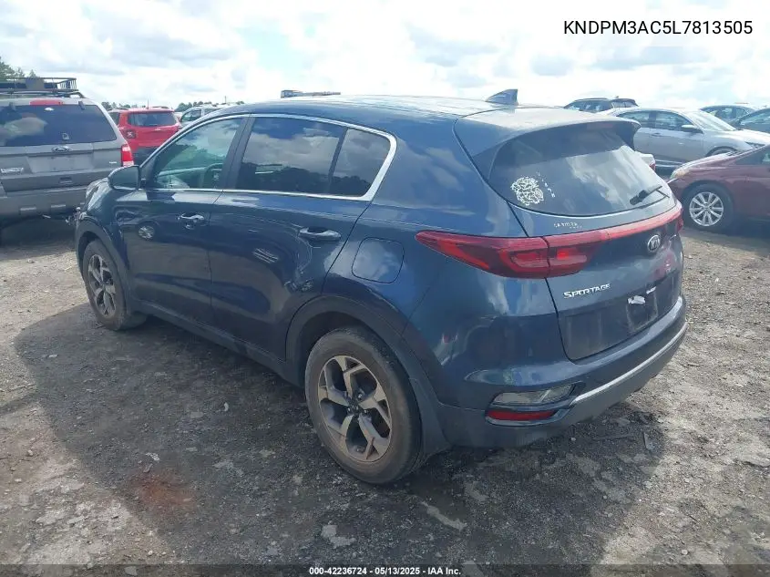 2020 Kia Sportage Lx VIN: KNDPM3AC5L7813505 Lot: 42236724