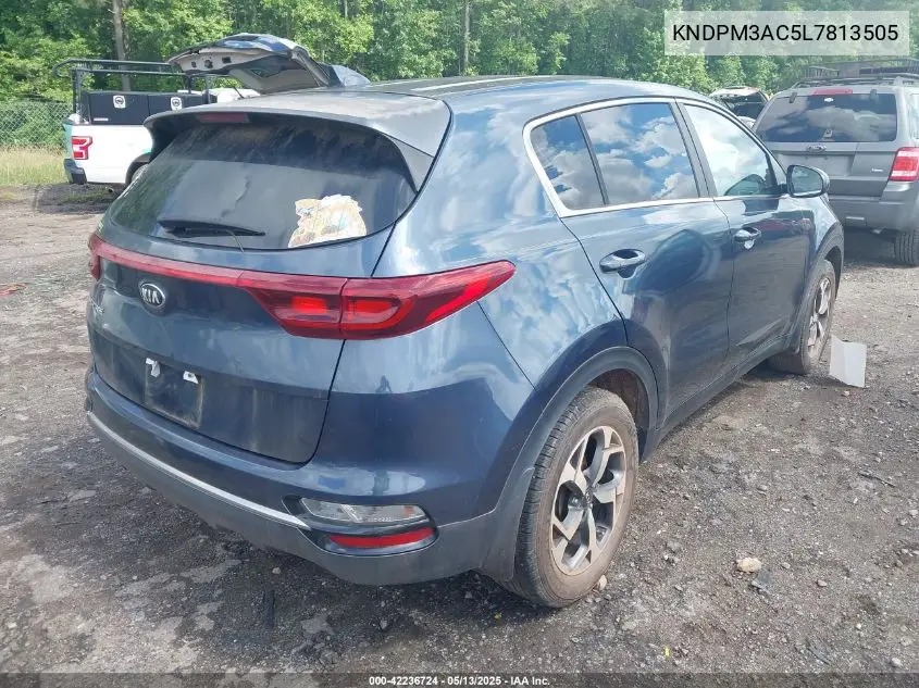 2020 Kia Sportage Lx VIN: KNDPM3AC5L7813505 Lot: 42236724