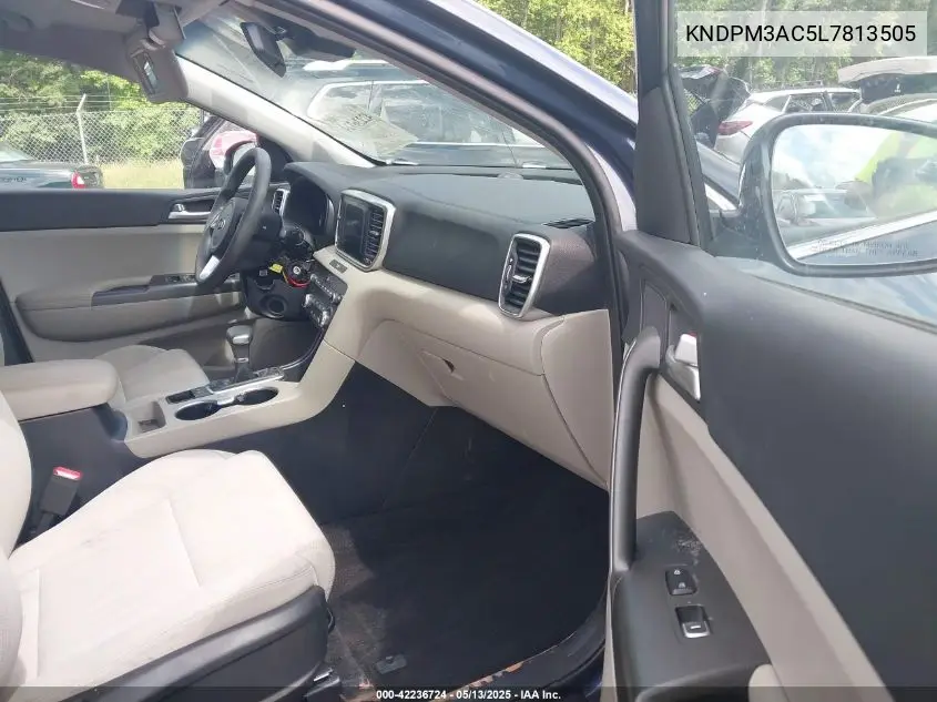 2020 Kia Sportage Lx VIN: KNDPM3AC5L7813505 Lot: 42236724