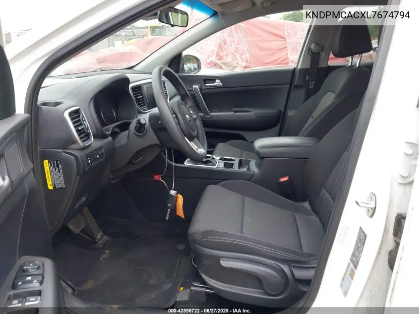 2020 Kia Sportage Lx VIN: KNDPMCACXL7674794 Lot: 42596722