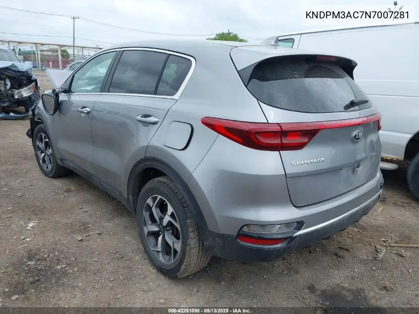 2022 Kia Sportage Lx VIN: KNDPM3AC7N7007281 Lot: 42261098