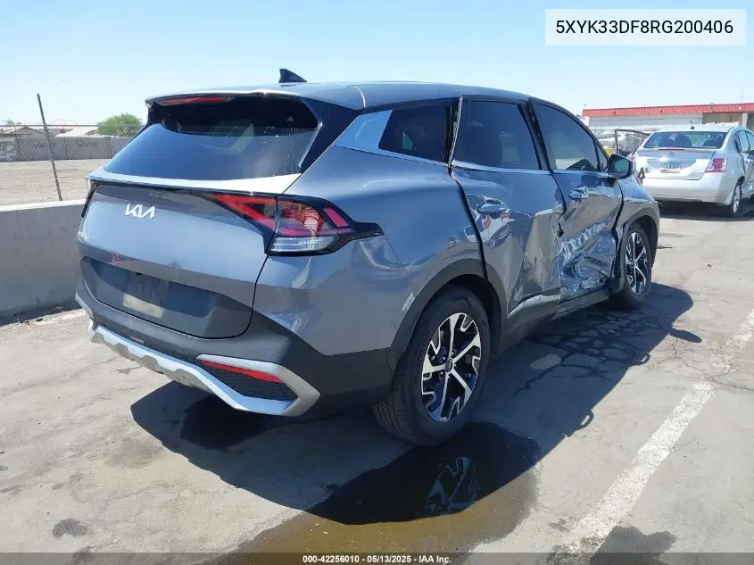 2024 Kia Sportage Ex VIN: 5XYK33DF8RG200406 Lot: 42256010