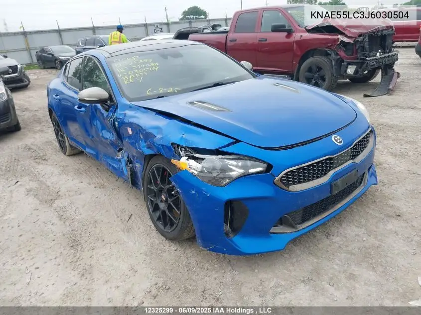 2018 Kia Stinger Gt Limited VIN: KNAE55LC3J6030504 Lot: 12325299
