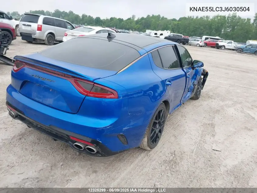 2018 Kia Stinger Gt Limited VIN: KNAE55LC3J6030504 Lot: 12325299