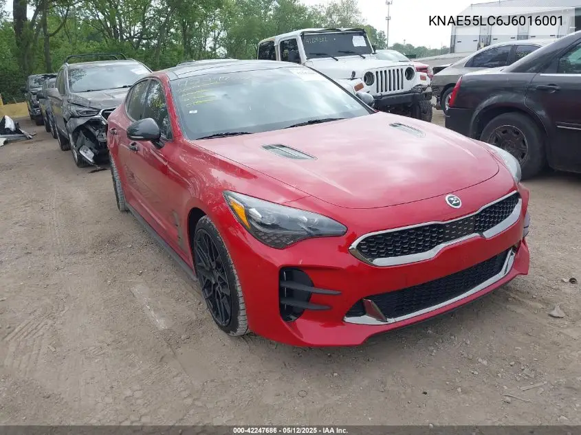 2018 Kia Stinger Gt2 VIN: KNAE55LC6J6016001 Lot: 42247686