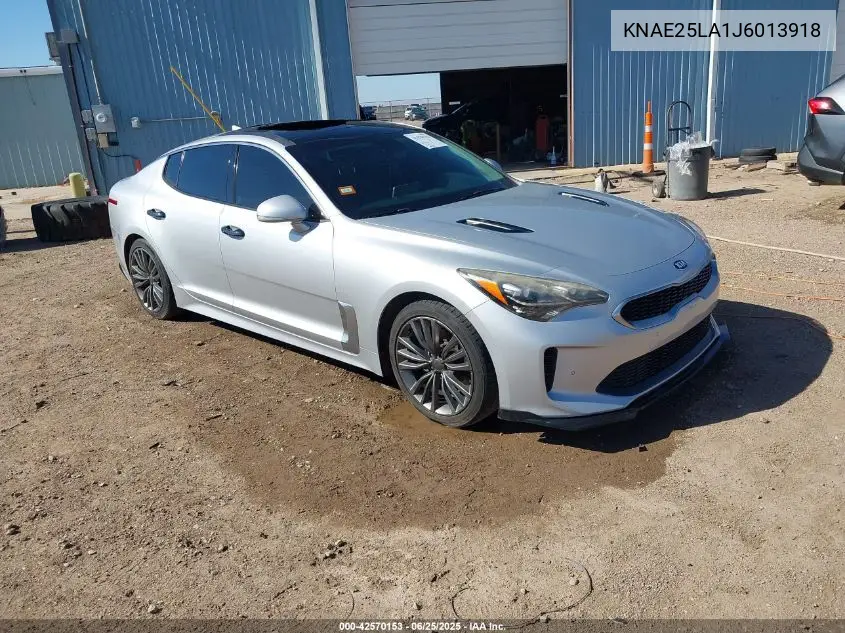 2018 Kia Stinger Premium VIN: KNAE25LA1J6013918 Lot: 42570153