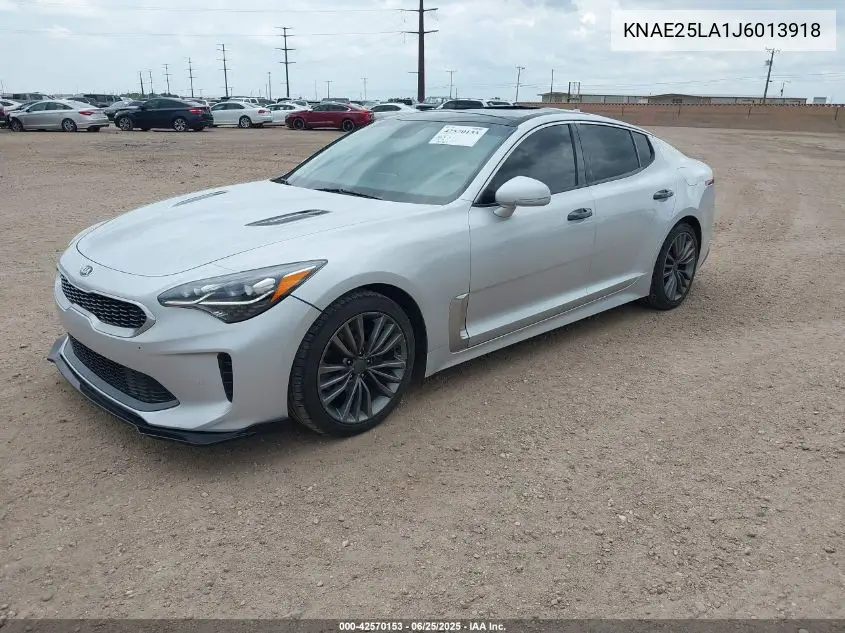 2018 Kia Stinger Premium VIN: KNAE25LA1J6013918 Lot: 42570153