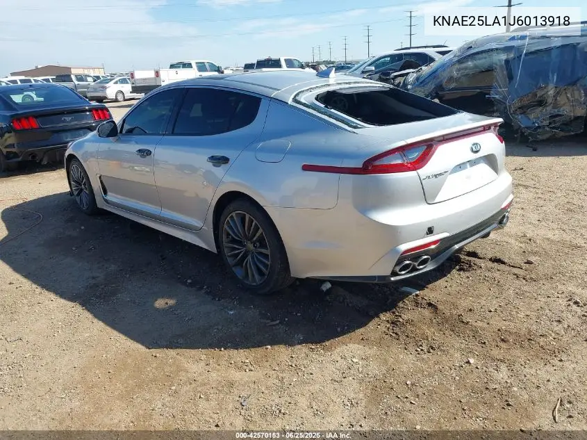 2018 Kia Stinger Premium VIN: KNAE25LA1J6013918 Lot: 42570153