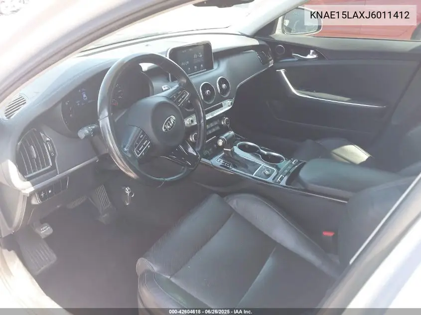 2018 Kia Stinger VIN: KNAE15LAXJ6011412 Lot: 42604618