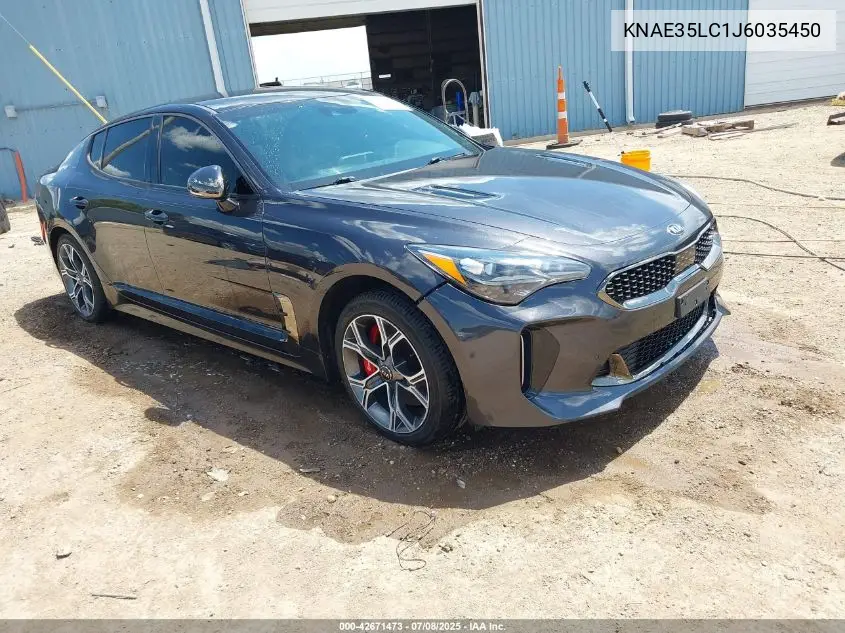 2018 Kia Stinger Gt VIN: KNAE35LC1J6035450 Lot: 42671473
