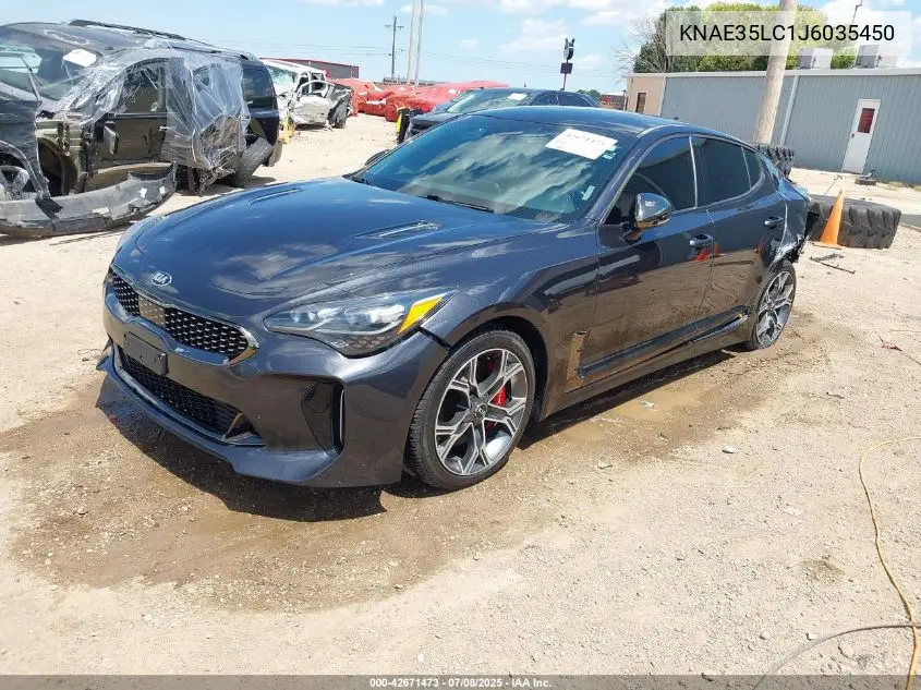 2018 Kia Stinger Gt VIN: KNAE35LC1J6035450 Lot: 42671473