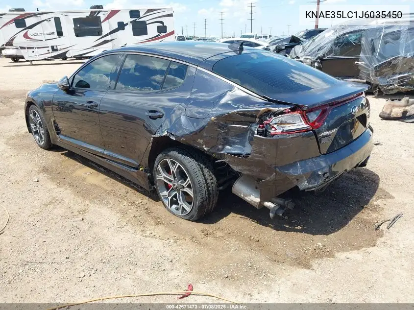 2018 Kia Stinger Gt VIN: KNAE35LC1J6035450 Lot: 42671473
