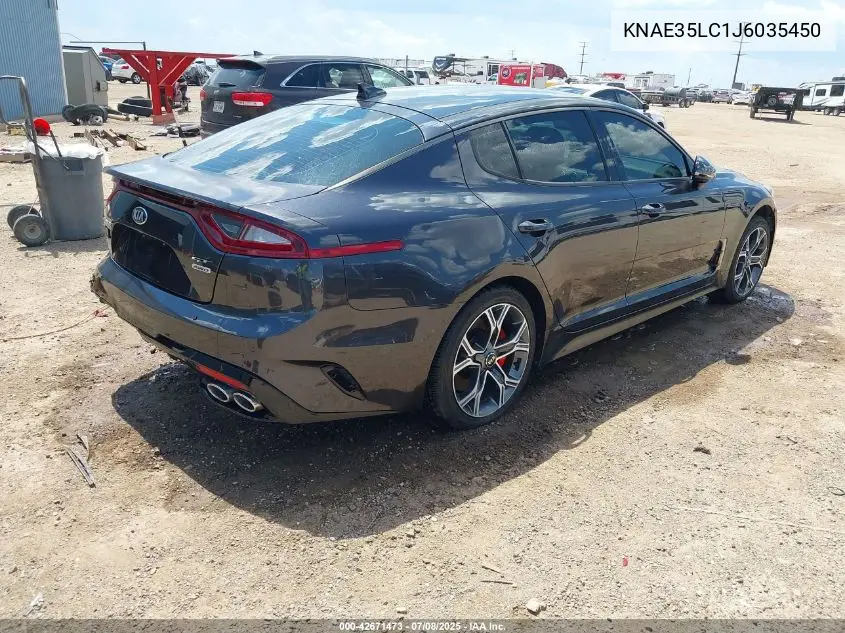 2018 Kia Stinger Gt VIN: KNAE35LC1J6035450 Lot: 42671473