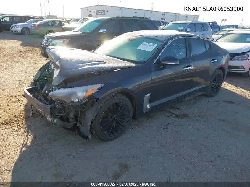 2019 Kia Stinger VIN: KNAE15LA0K6053900 Lot: 41506027