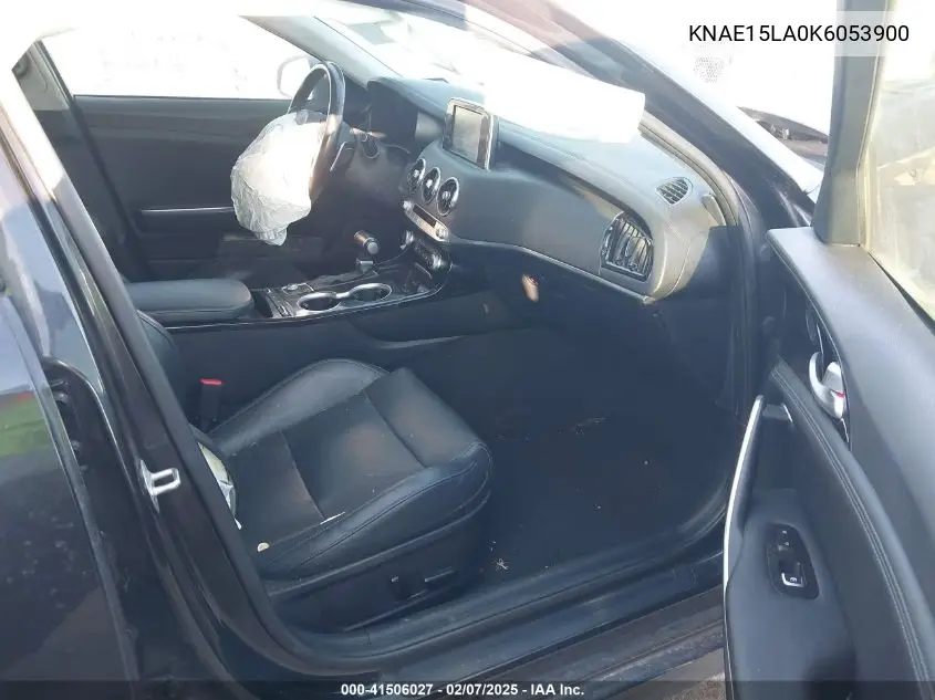 2019 Kia Stinger VIN: KNAE15LA0K6053900 Lot: 41506027