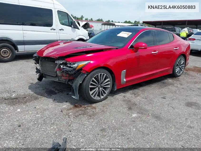2019 Kia Stinger Premium VIN: KNAE25LA4K6050883 Lot: 42688052