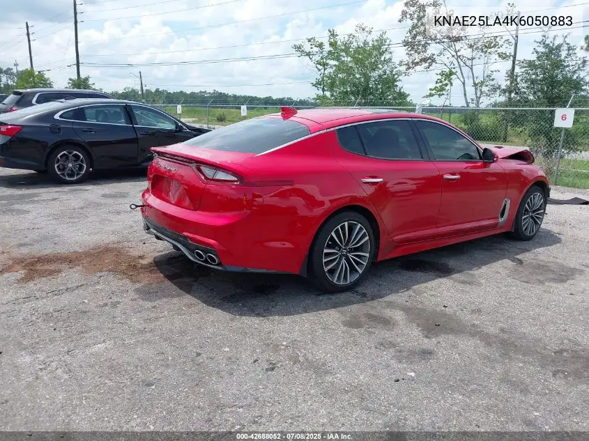 2019 Kia Stinger Premium VIN: KNAE25LA4K6050883 Lot: 42688052