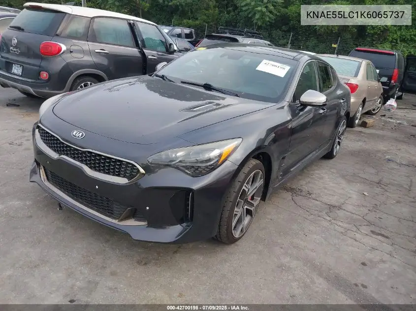 2019 Kia Stinger Gt2 VIN: KNAE55LC1K6065737 Lot: 42700198