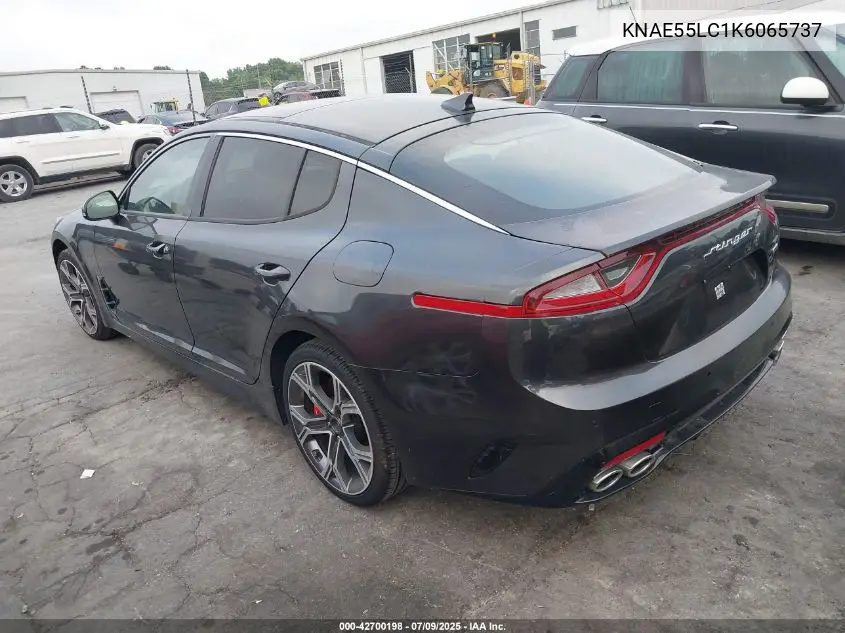 2019 Kia Stinger Gt2 VIN: KNAE55LC1K6065737 Lot: 42700198