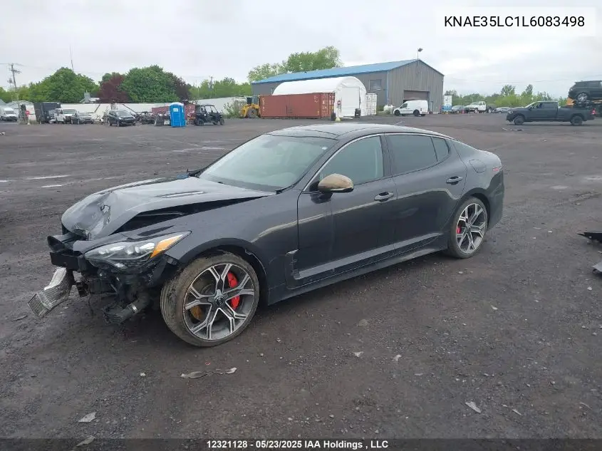 2020 Kia Stinger Gt VIN: KNAE35LC1L6083498 Lot: 12321128
