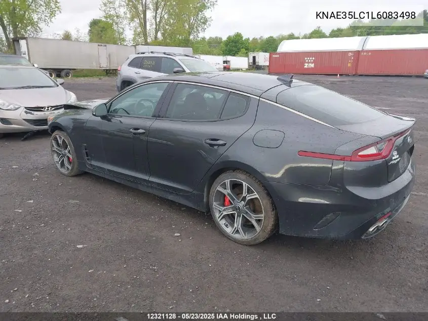 2020 Kia Stinger Gt VIN: KNAE35LC1L6083498 Lot: 12321128