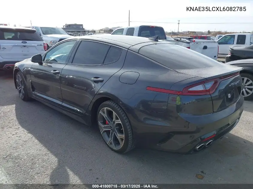 2020 Kia Stinger Gt VIN: KNAE35LCXL6082785 Lot: 41800715