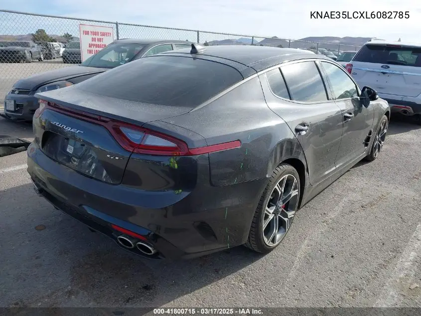 2020 Kia Stinger Gt VIN: KNAE35LCXL6082785 Lot: 41800715