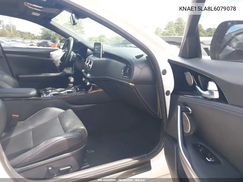 2020 Kia Stinger VIN: KNAE15LA8L6079078 Lot: 42590869