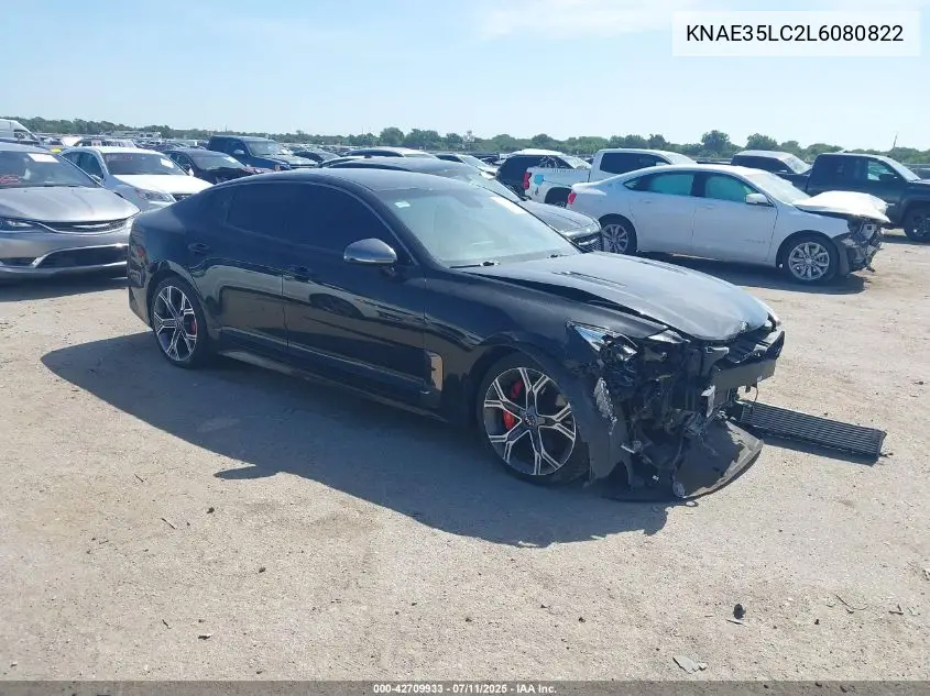 2020 Kia Stinger Gt VIN: KNAE35LC2L6080822 Lot: 42709933