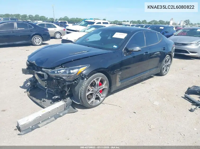 2020 Kia Stinger Gt VIN: KNAE35LC2L6080822 Lot: 42709933