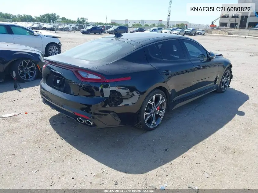 2020 Kia Stinger Gt VIN: KNAE35LC2L6080822 Lot: 42709933