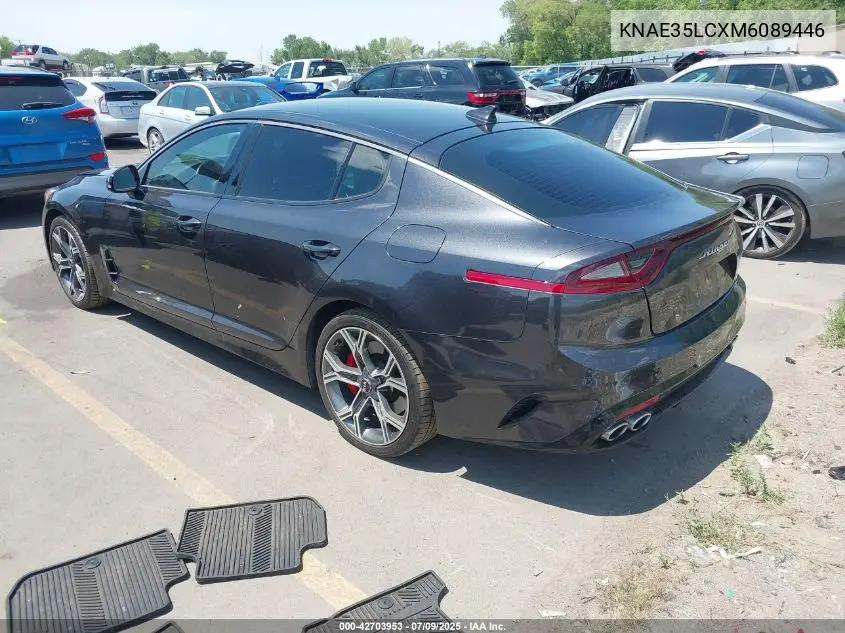 2021 Kia Stinger Gt VIN: KNAE35LCXM6089446 Lot: 42703953