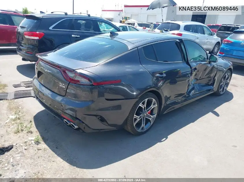 2021 Kia Stinger Gt VIN: KNAE35LCXM6089446 Lot: 42703953
