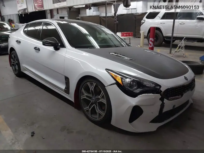 2021 Kia Stinger Gt-Line VIN: KNAE15LA5M6090153 Lot: 42704195