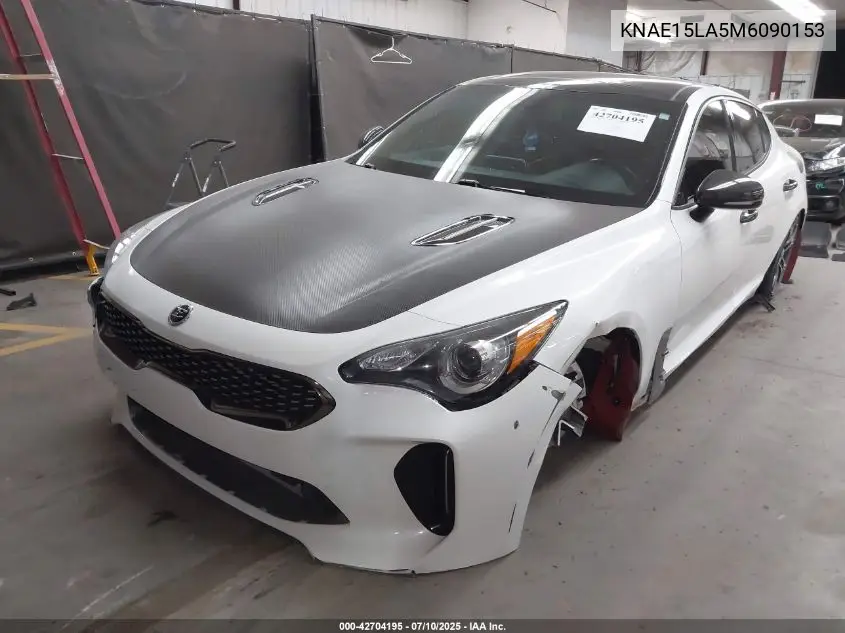2021 Kia Stinger Gt-Line VIN: KNAE15LA5M6090153 Lot: 42704195