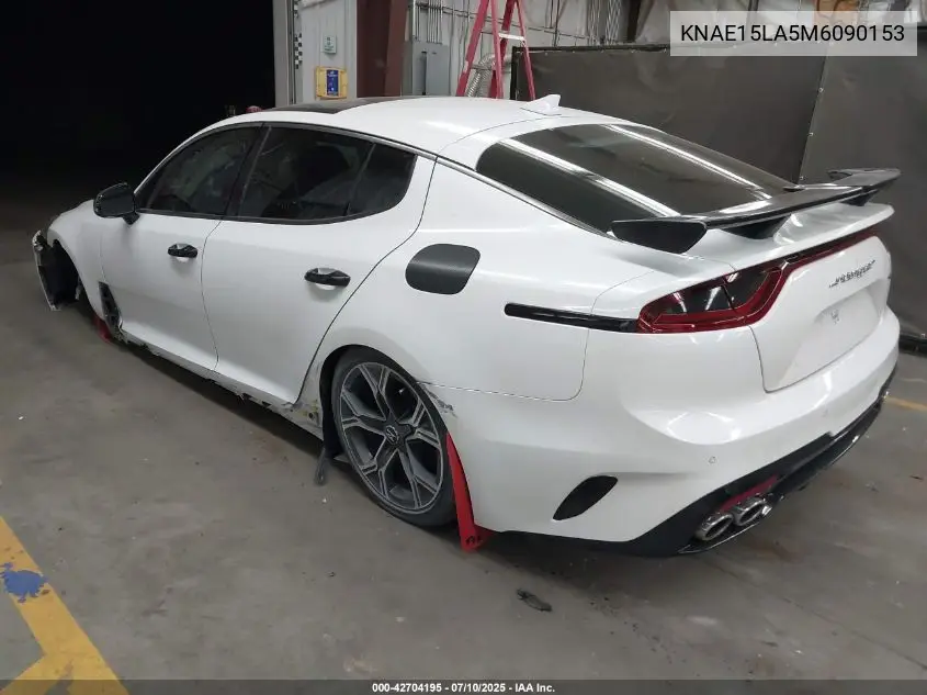 2021 Kia Stinger Gt-Line VIN: KNAE15LA5M6090153 Lot: 42704195