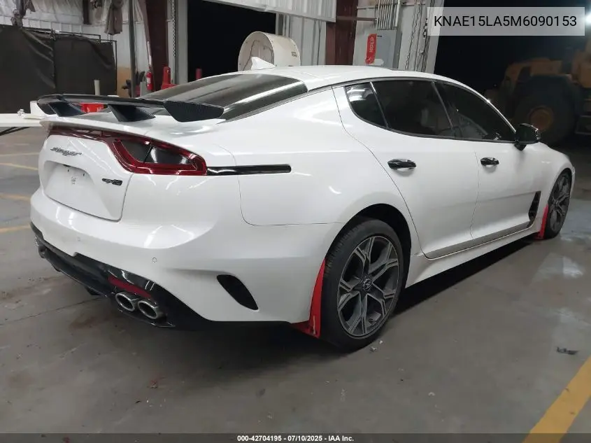2021 Kia Stinger Gt-Line VIN: KNAE15LA5M6090153 Lot: 42704195