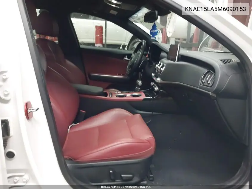2021 Kia Stinger Gt-Line VIN: KNAE15LA5M6090153 Lot: 42704195