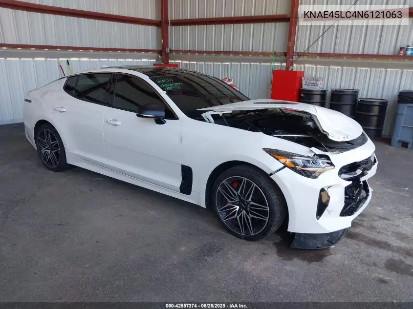 2022 Kia Stinger Gt1 VIN: KNAE45LC4N6121063 Lot: 42557374