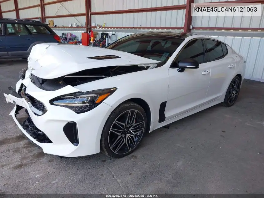 2022 Kia Stinger Gt1 VIN: KNAE45LC4N6121063 Lot: 42557374
