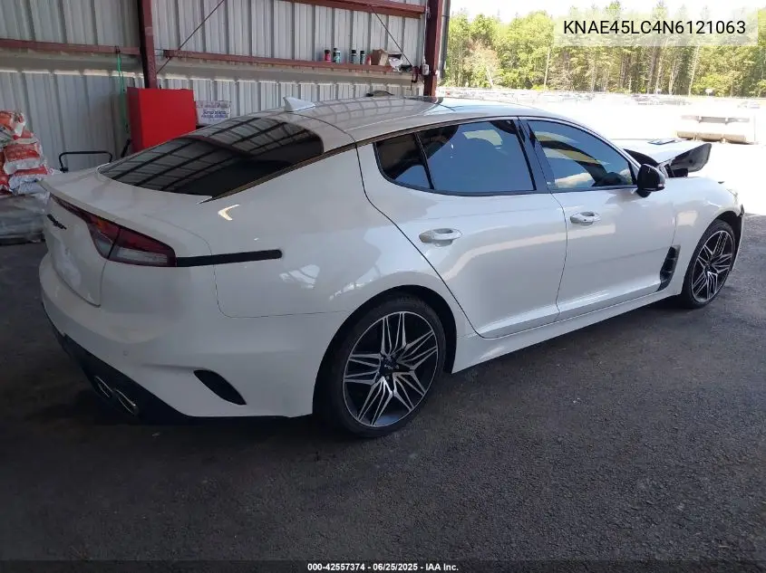 2022 Kia Stinger Gt1 VIN: KNAE45LC4N6121063 Lot: 42557374