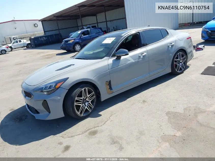 2022 Kia Stinger Gt1 VIN: KNAE45LC9N6110754 Lot: 42718076