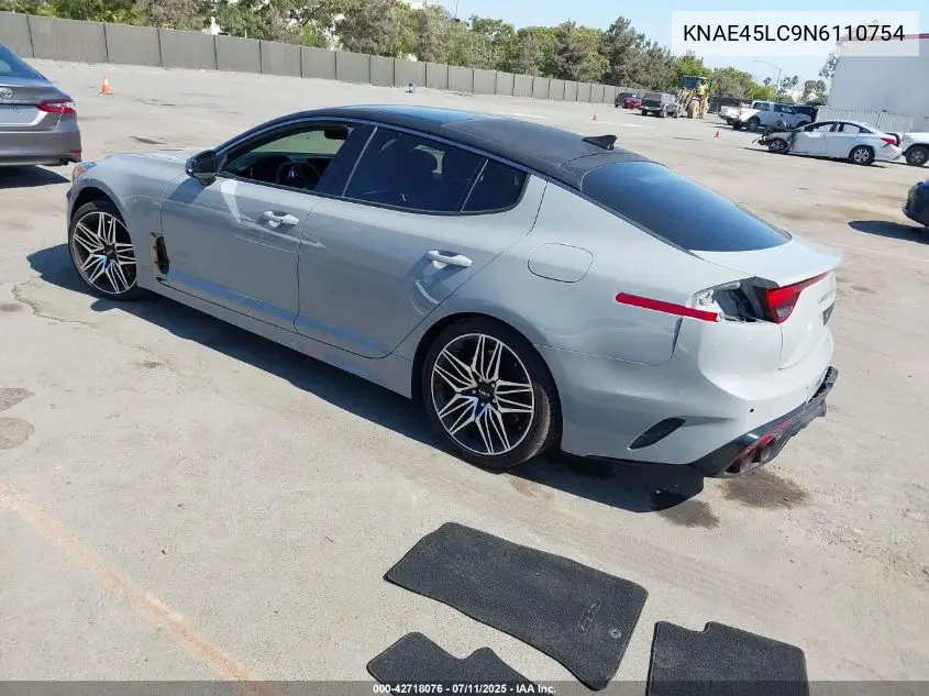 2022 Kia Stinger Gt1 VIN: KNAE45LC9N6110754 Lot: 42718076