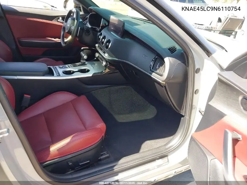 2022 Kia Stinger Gt1 VIN: KNAE45LC9N6110754 Lot: 42718076